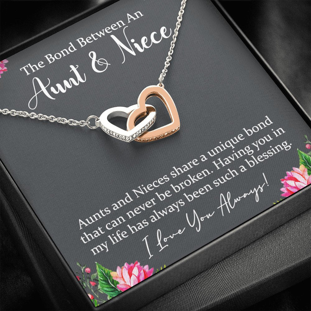 Aunt & Niece Interlocking Hearts Necklace - keepsaken