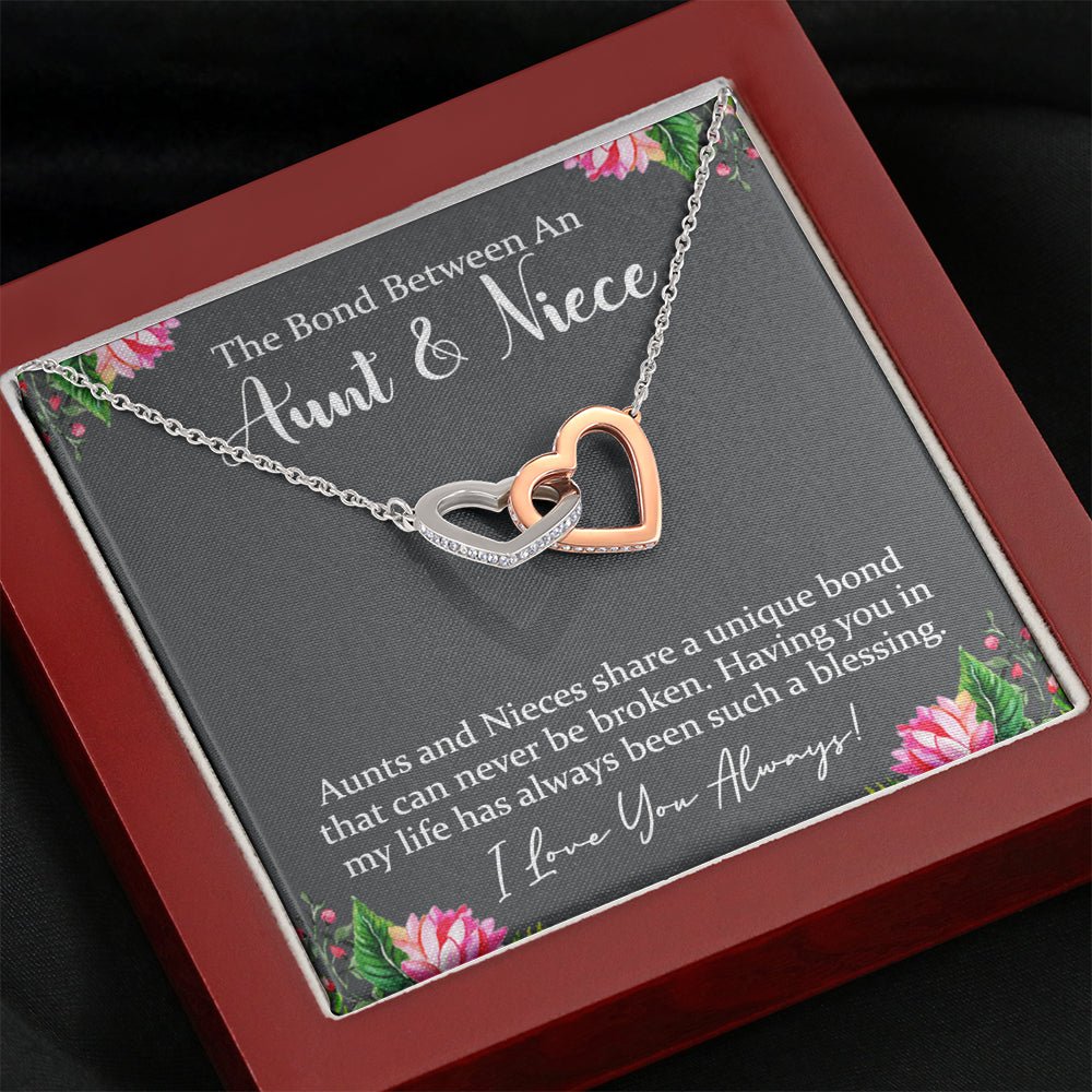 Aunt & Niece Interlocking Hearts Necklace - keepsaken
