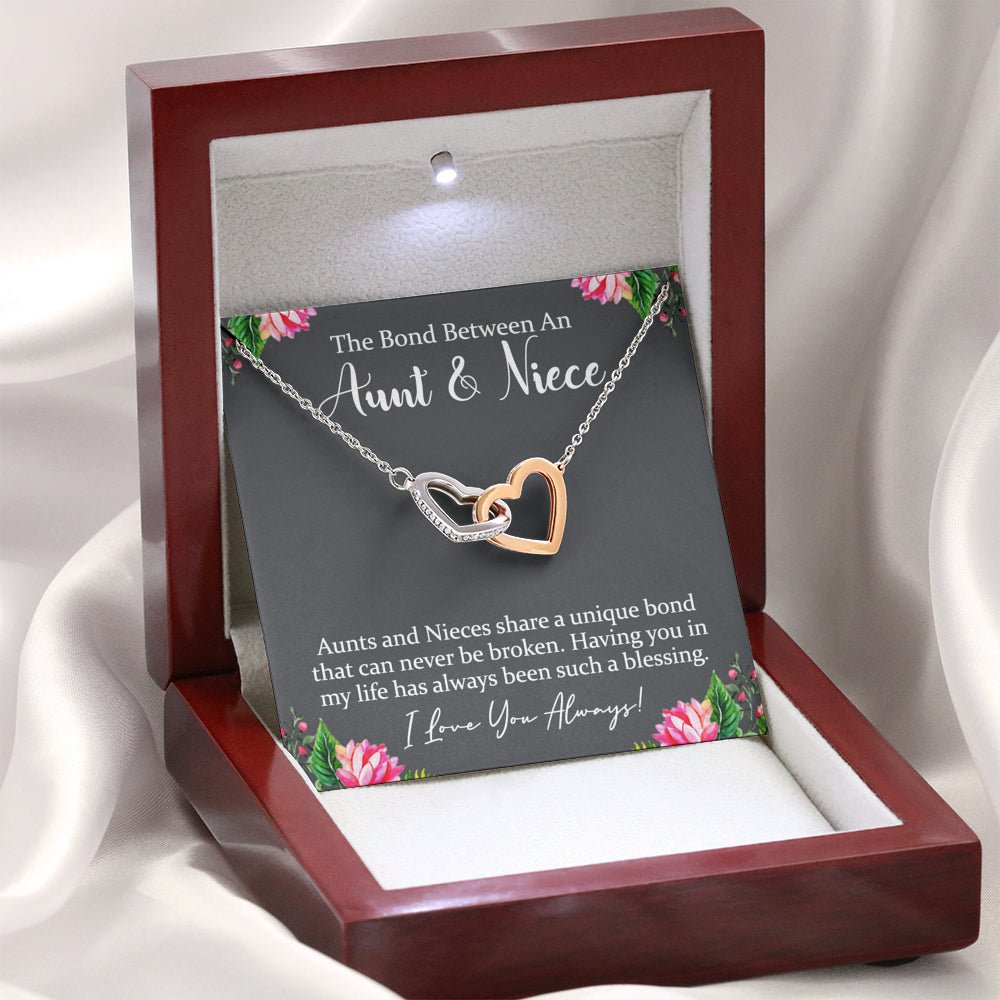 Aunt & Niece Interlocking Hearts Necklace - keepsaken