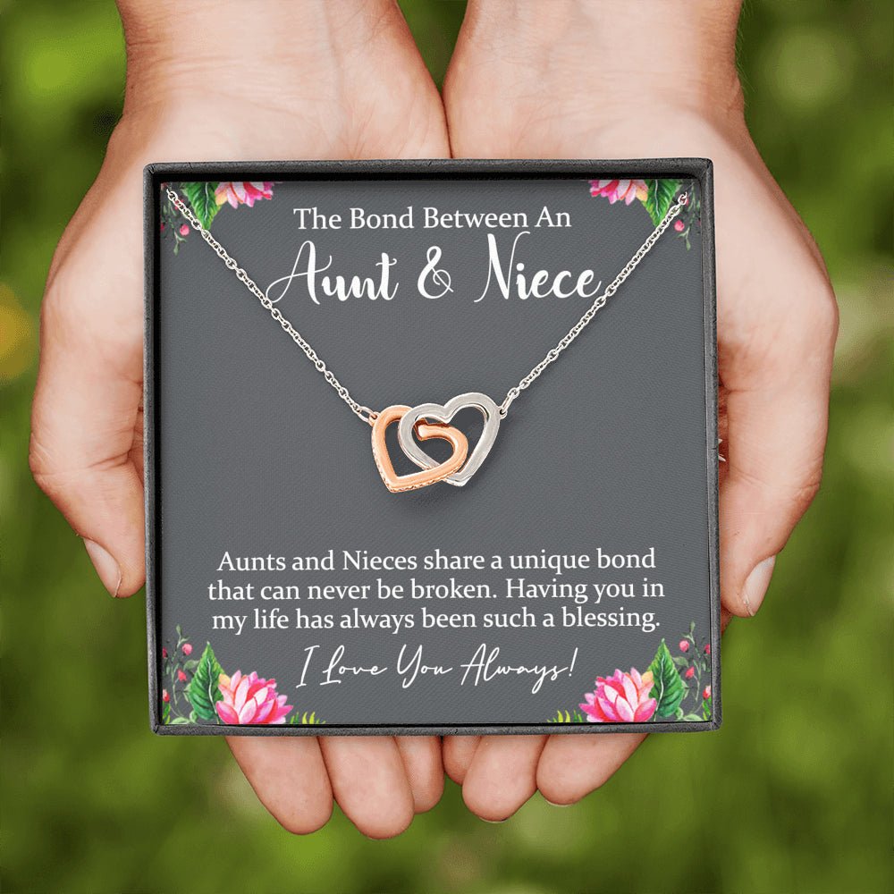Aunt & Niece Interlocking Hearts Necklace - keepsaken