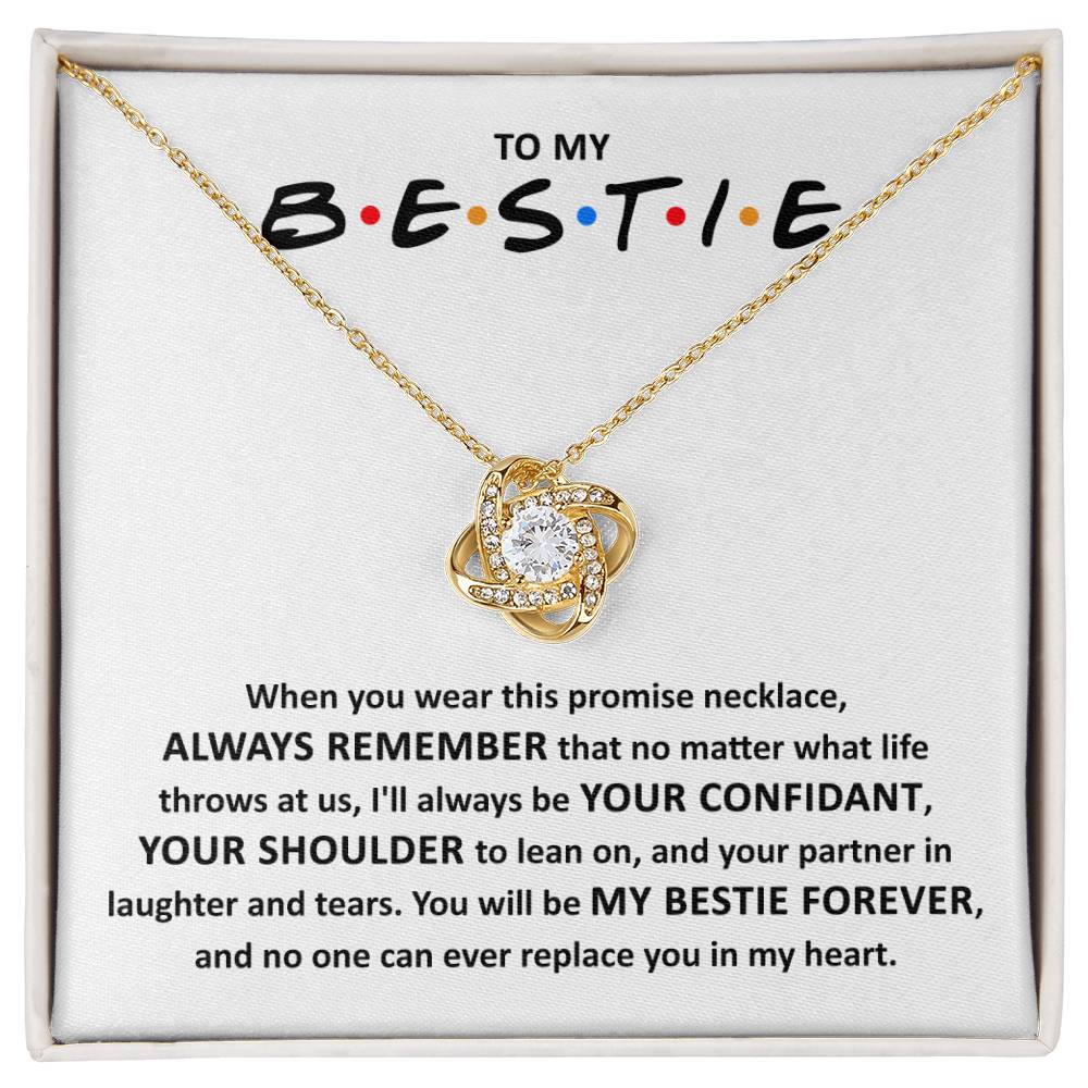 Bestie Promise Necklace, My Bestie Forever, BFF Gift - keepsaken