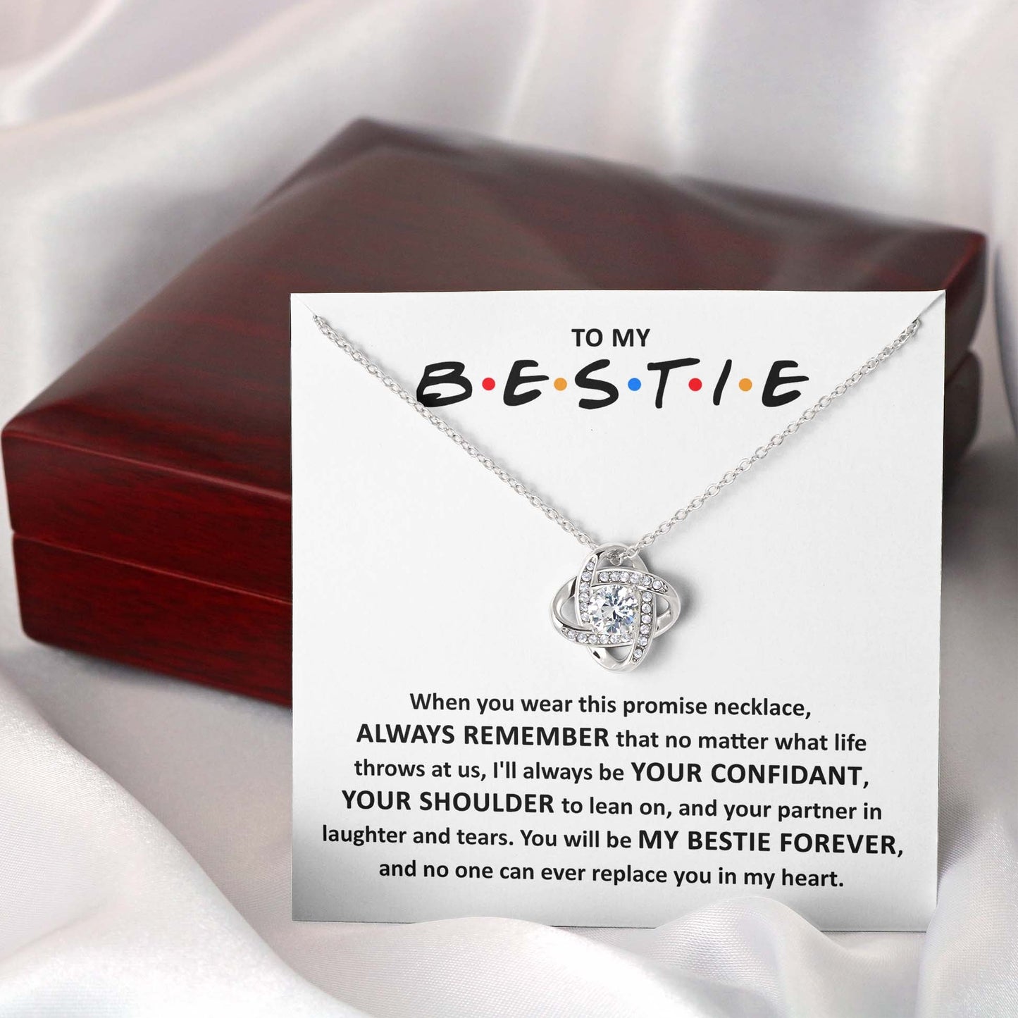 Bestie Promise Necklace, My Bestie Forever, BFF Gift - keepsaken