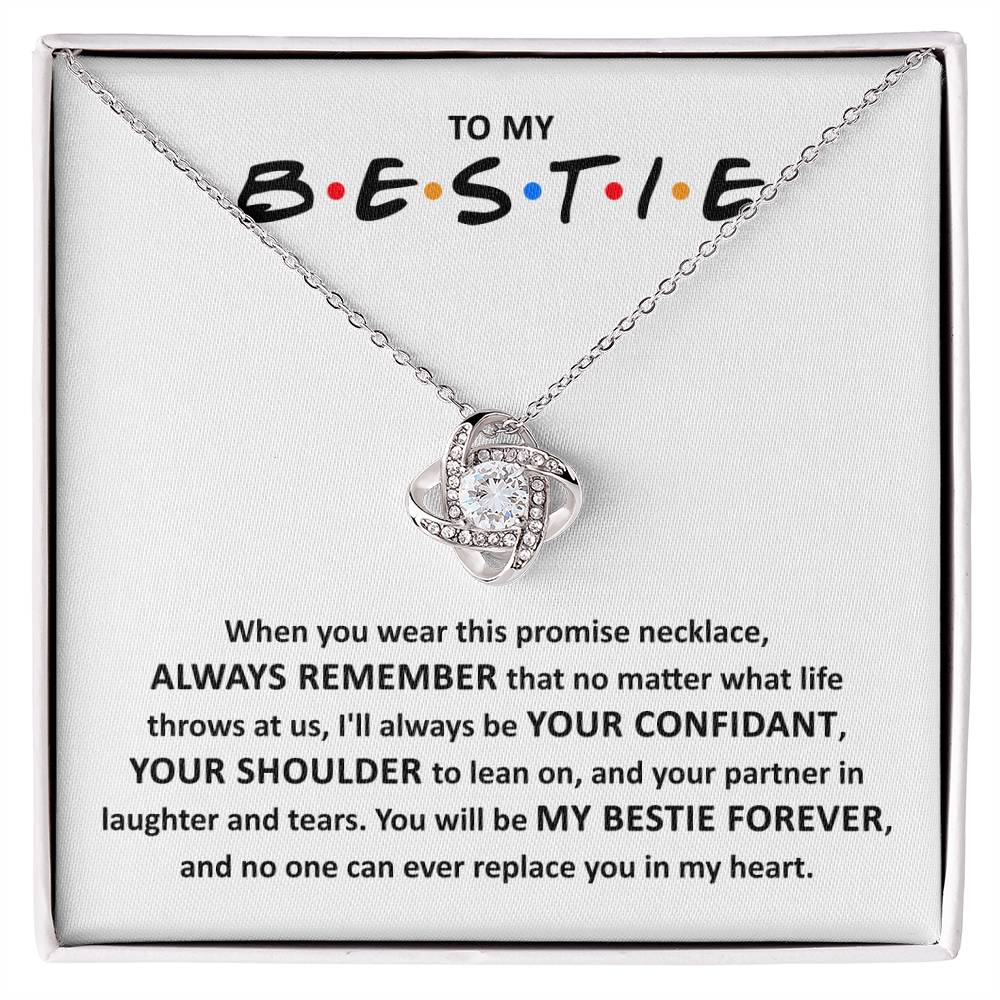 Bestie Promise Necklace, My Bestie Forever, BFF Gift - keepsaken