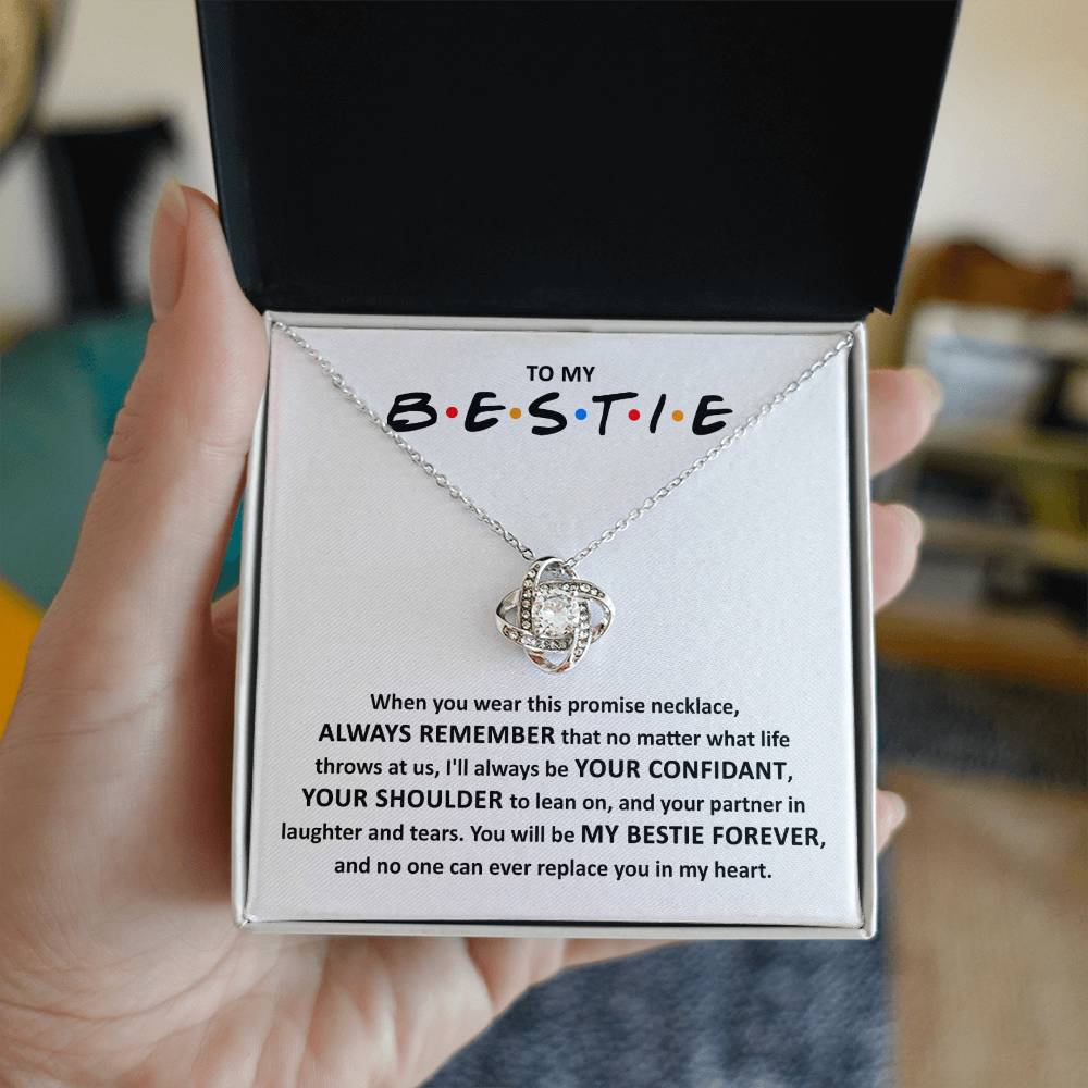 Bestie Promise Necklace, My Bestie Forever, BFF Gift - keepsaken