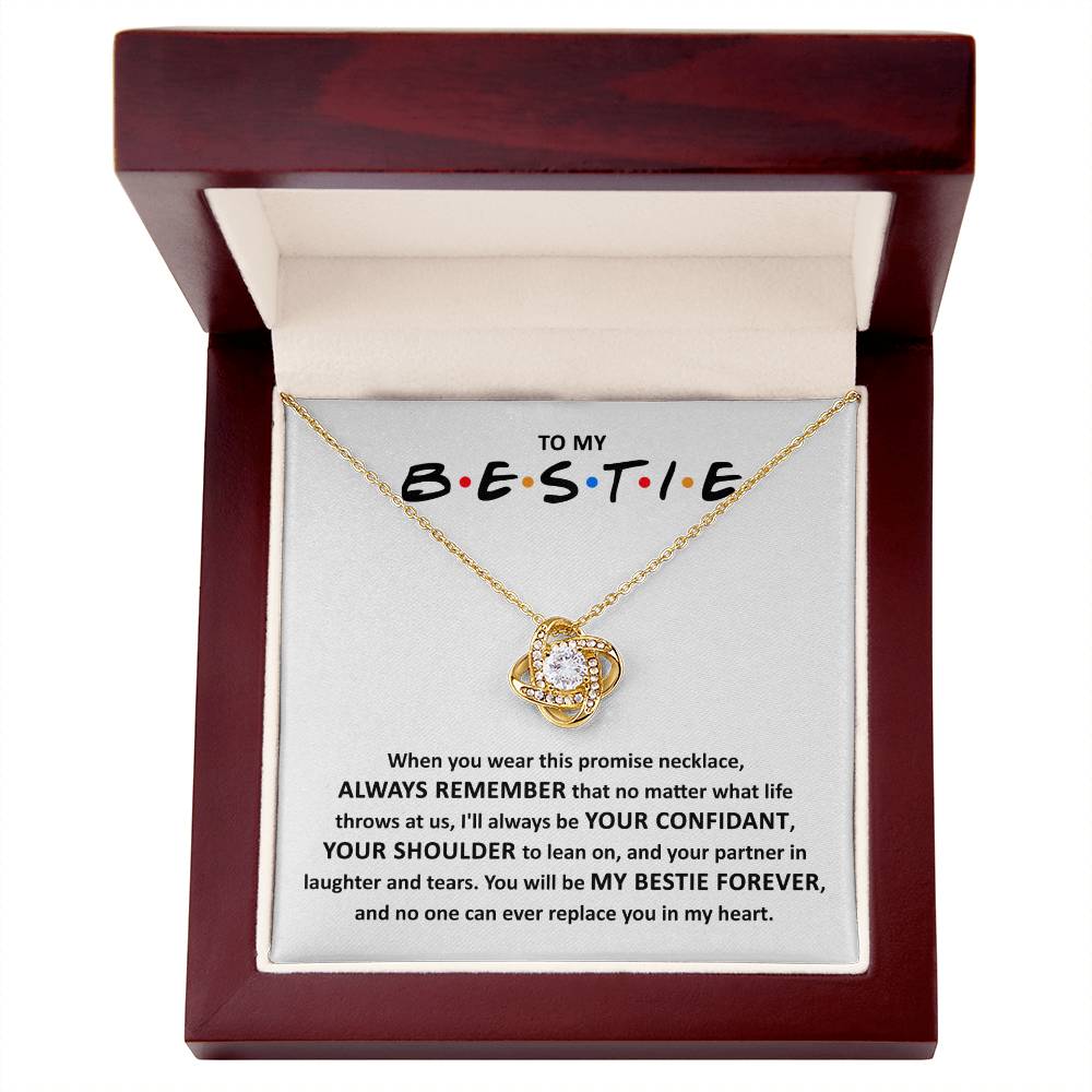 Bestie Promise Necklace, My Bestie Forever, BFF Gift - keepsaken