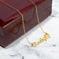 Custom Personalized Paw Print Name Necklace - keepsaken