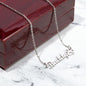 Custom Personalized Paw Print Name Necklace - keepsaken
