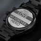 Dad My First Love My Forever Hero Black Chronograph Watch - keepsaken