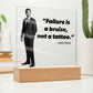Failure Is A Bruise Not A Tattoo Quote Square Acrylic Plaque, Mike Ross Quote, Suits Quote - keepsaken