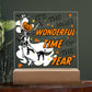It's The Most Wonderful Time Of The Year Halloween Square Acrylic Plaque, Halloween Decor - keepsaken