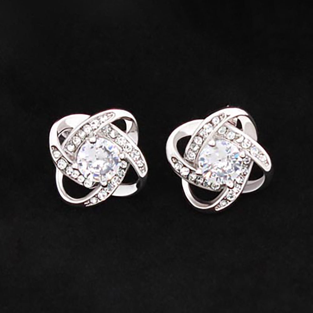 Love Knot Stud Earrings - keepsaken