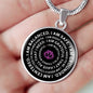 Mantra Necklace I Am Safe. I Am Grounded. I Am Centered I Am, Mantra, Yoga, Mantra Gift - keepsaken