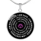 Mantra Necklace I Am Safe. I Am Grounded. I Am Centered I Am, Mantra, Yoga, Mantra Gift - keepsaken