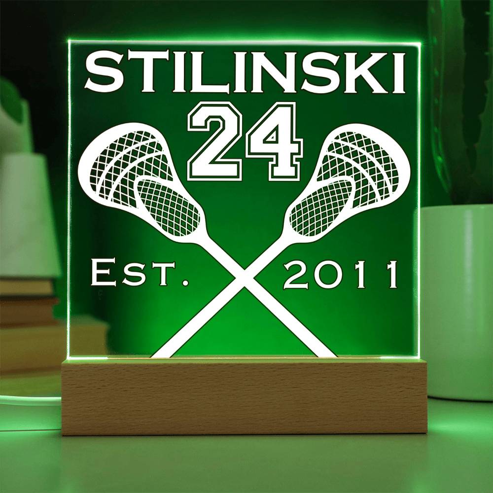 Stiles Stilinski 24 Teen Wolf Beacon Hills Lacrosse Acrylic, Stilinski 24 Square Acrylic Plaque, Est 2011 - keepsaken