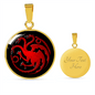 Targaryen Pendant Game of Thrones Jewelry House Targaryen Necklace With Engraving Option - keepsaken