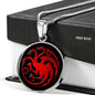 Targaryen Pendant Game of Thrones Jewelry House Targaryen Necklace With Engraving Option - keepsaken