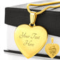 Team Bride Engraved Heart Pendant Necklace - keepsaken