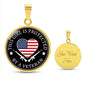 This Girl Is Protected By A Veteran Necklace - keepsaken