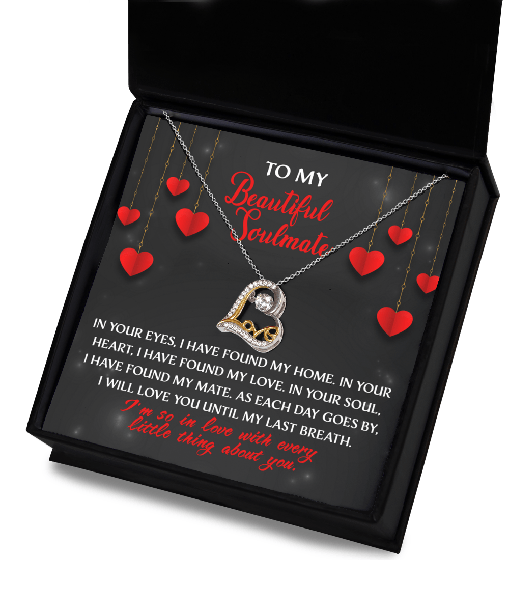 To My Beautiful Soulmate Love Every Little Thing About You | Love Dancing Necklace - keepsaken