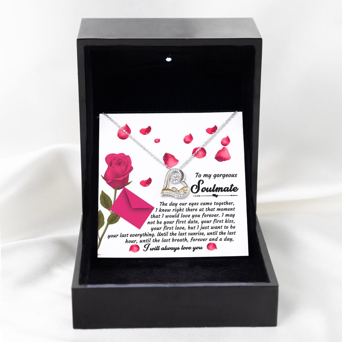 To My Gorgeous Soulmate Until The Last Breath | Love Dancing Necklace - keepsaken