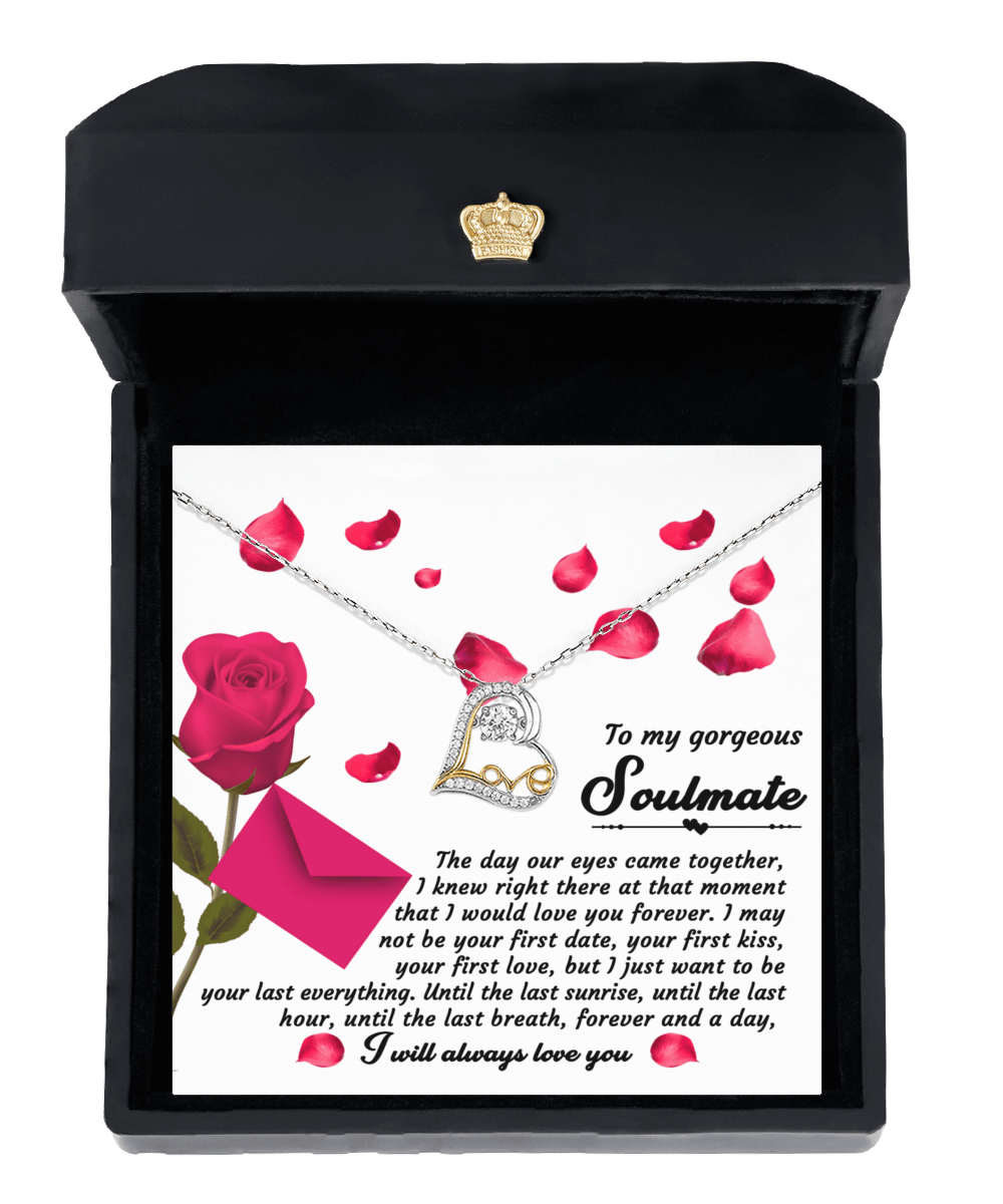 To My Gorgeous Soulmate Until The Last Breath | Love Dancing Necklace - keepsaken