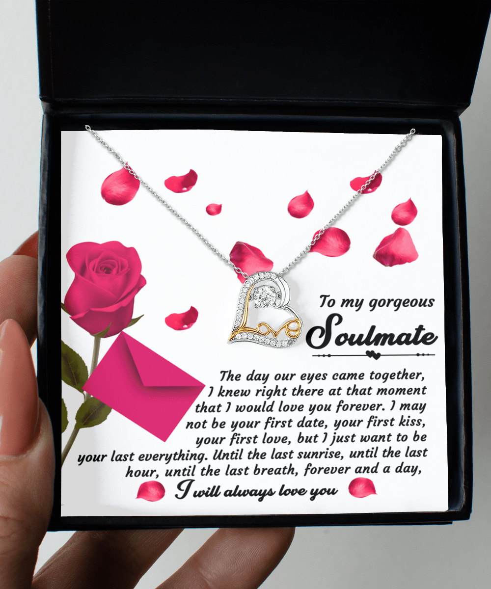 To My Gorgeous Soulmate Until The Last Breath | Love Dancing Necklace - keepsaken