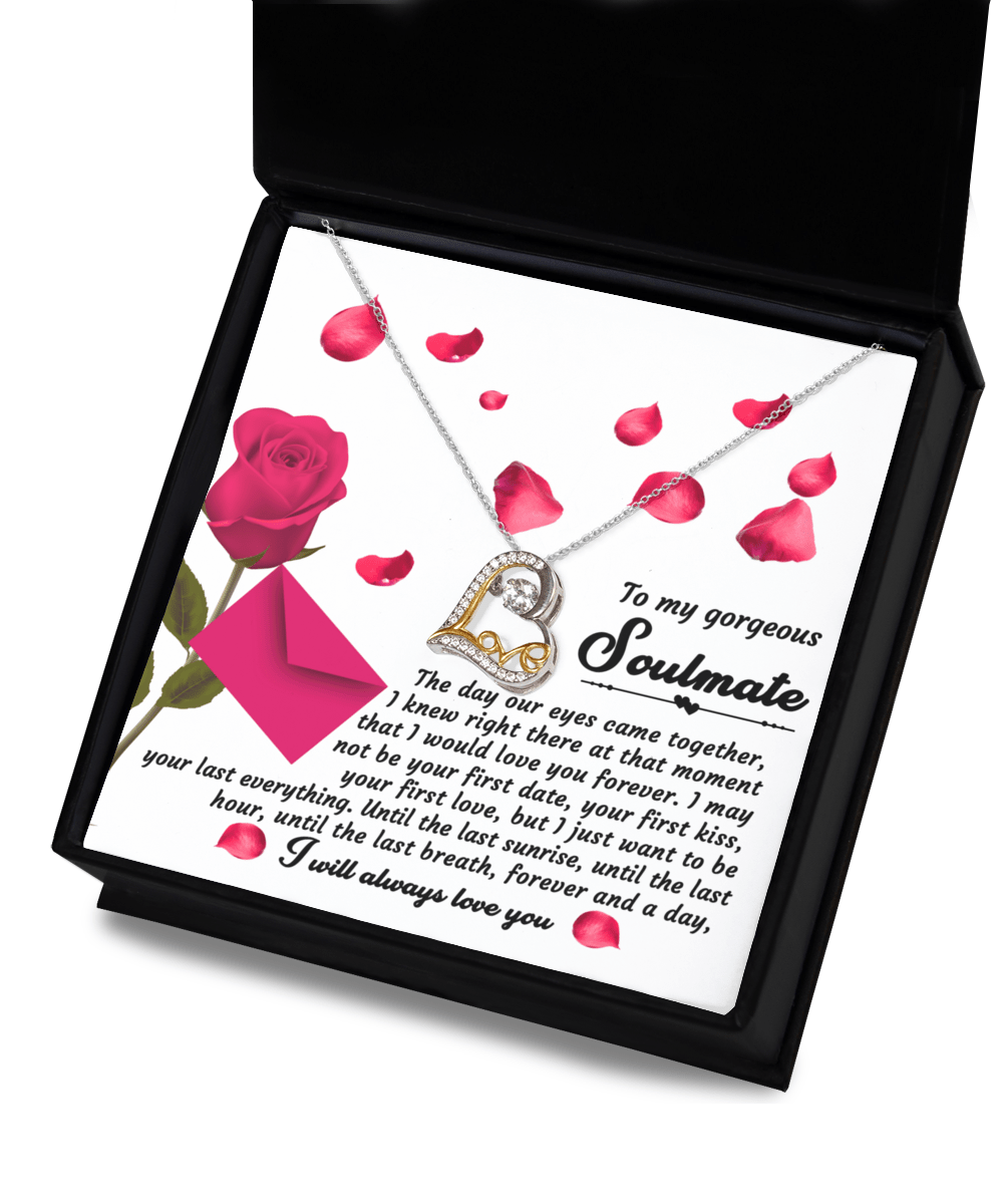 To My Gorgeous Soulmate Until The Last Breath | Love Dancing Necklace - keepsaken
