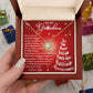 To My Grandma My Hero My Role Model Love Knot Necklace, Christmas Themed Gift - keepsaken