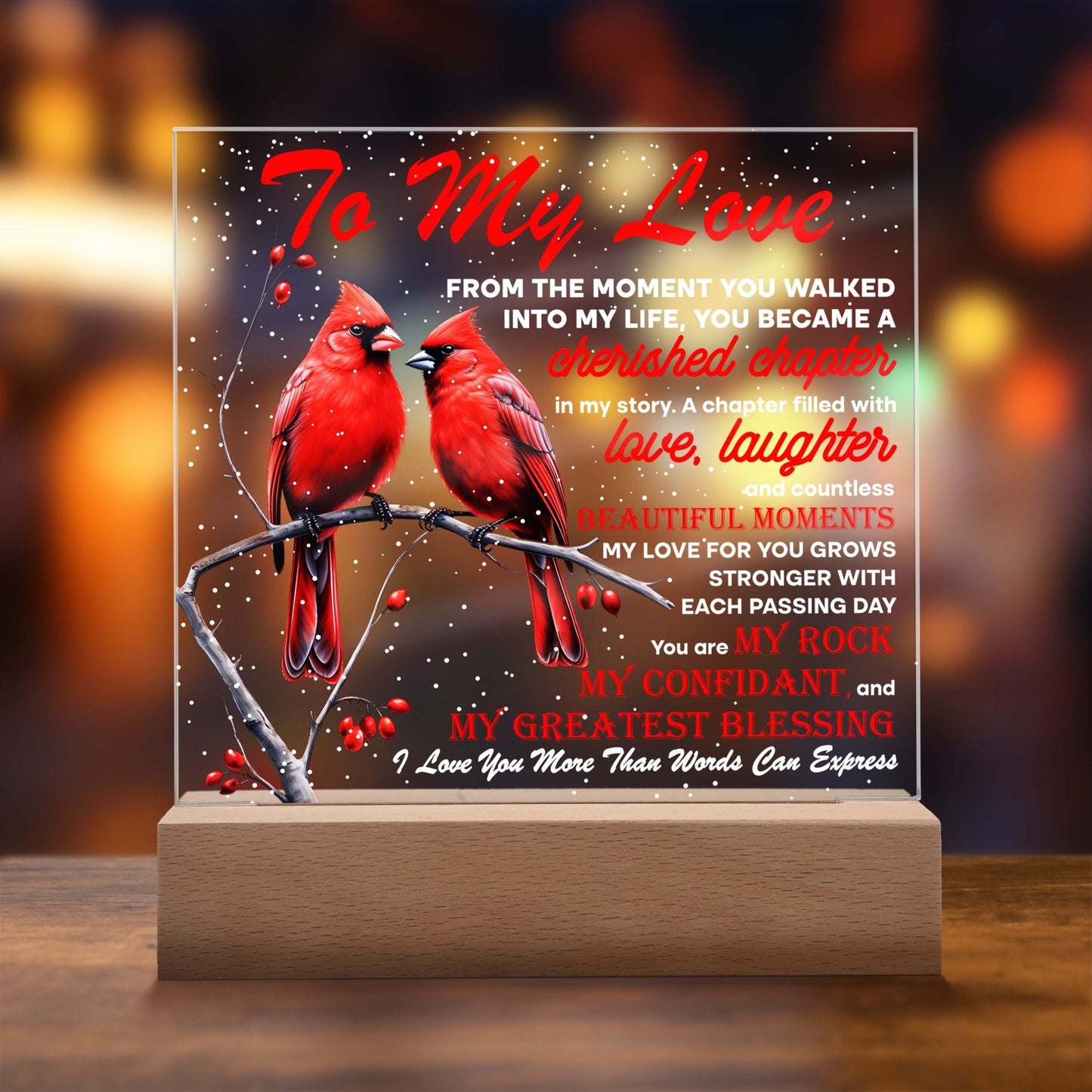 To My Love My Greatest Blessing Love Knot Necklace, Christmas Gift For Her - keepsaken