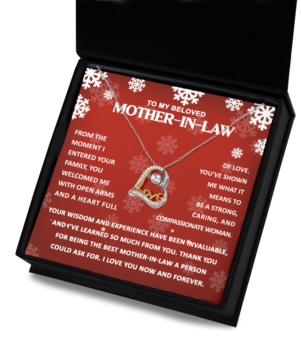To My Mother-In-Law Compassionate Woman | Love Dancing Pendant Necklace - keepsaken