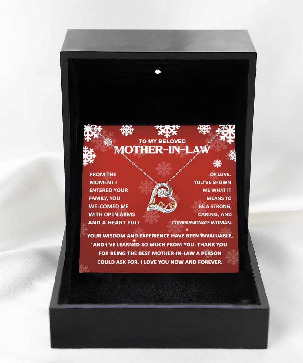 To My Mother-In-Law Compassionate Woman | Love Dancing Pendant Necklace - keepsaken