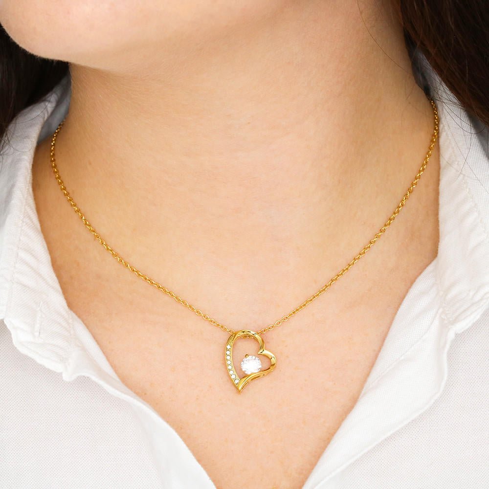 To My Shieldmaiden Love You to Valhalla And Back Forever Love Necklace - keepsaken