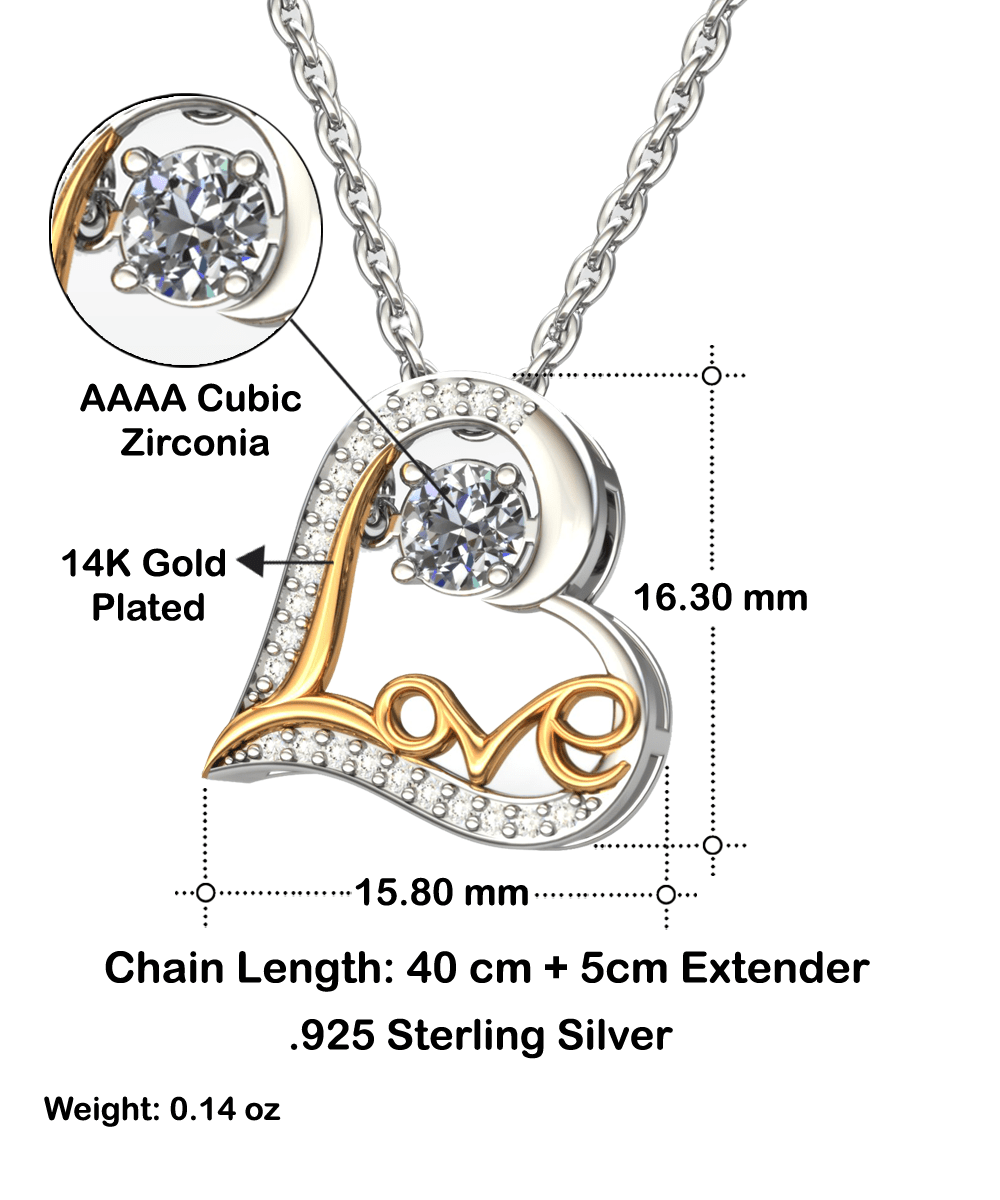 To My Smokin' Hot Soulmate | Love Dancing Necklace - keepsaken