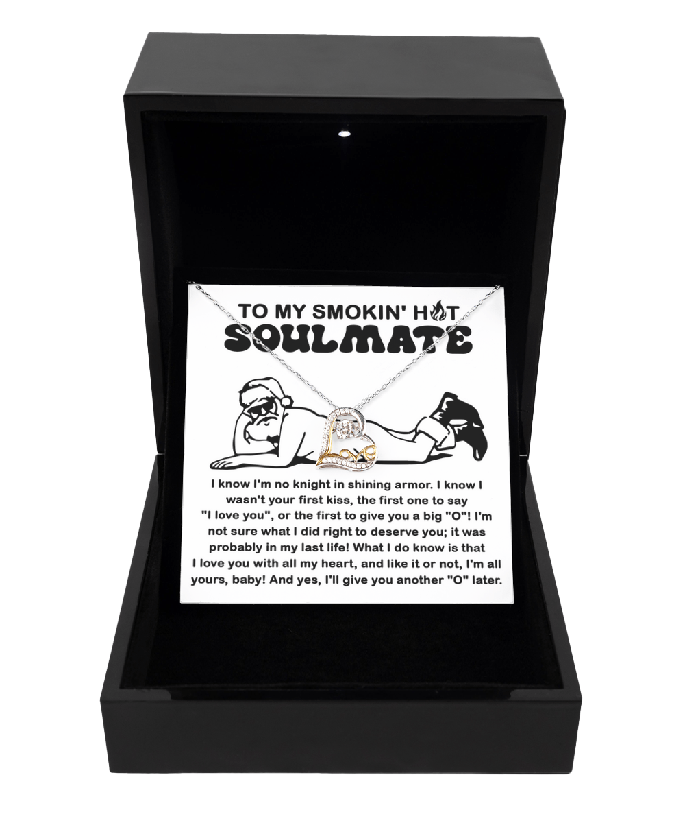 To My Smokin' Hot Soulmate | Love Dancing Necklace - keepsaken