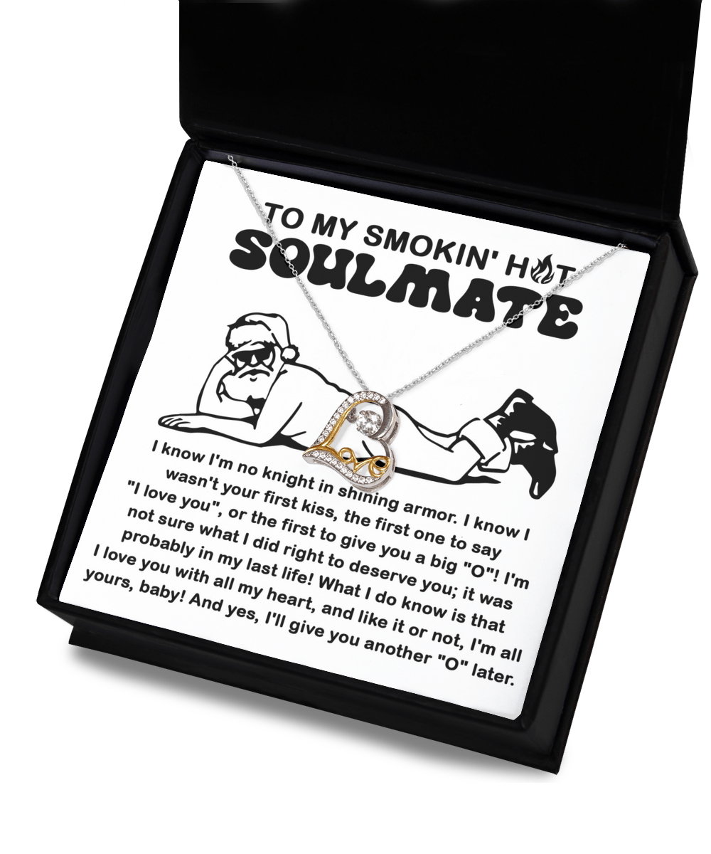 To My Smokin' Hot Soulmate | Love Dancing Necklace - keepsaken
