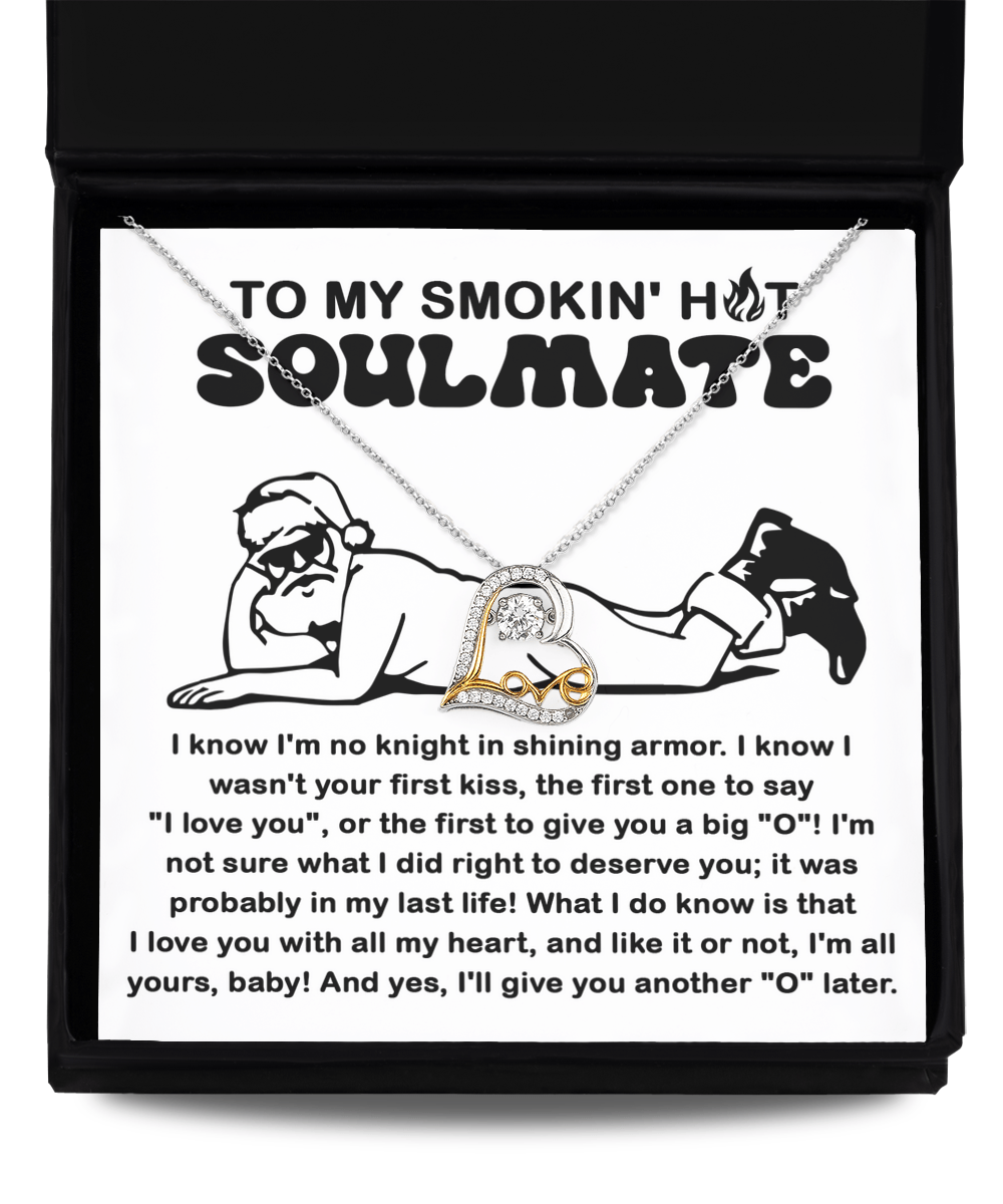 To My Smokin' Hot Soulmate | Love Dancing Necklace - keepsaken