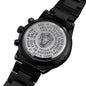 To My Son Lions Head Black Chronograph Watch - keepsaken
