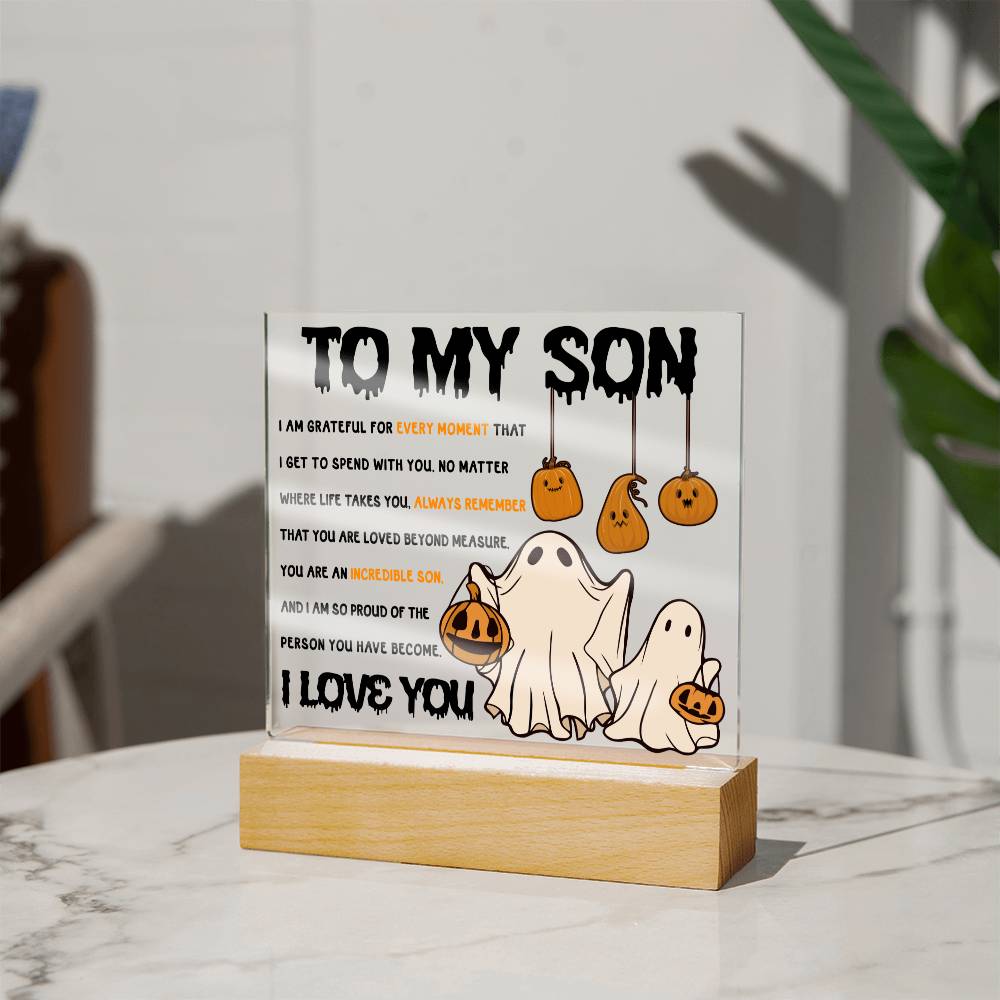 To My Son You Are An Incredible Son | Square Acrylic Plaque - keepsaken