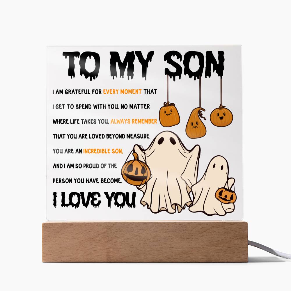To My Son You Are An Incredible Son | Square Acrylic Plaque - keepsaken