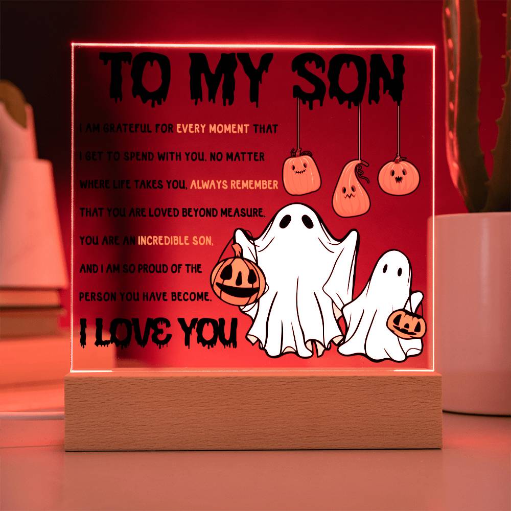 To My Son You Are An Incredible Son | Square Acrylic Plaque - keepsaken