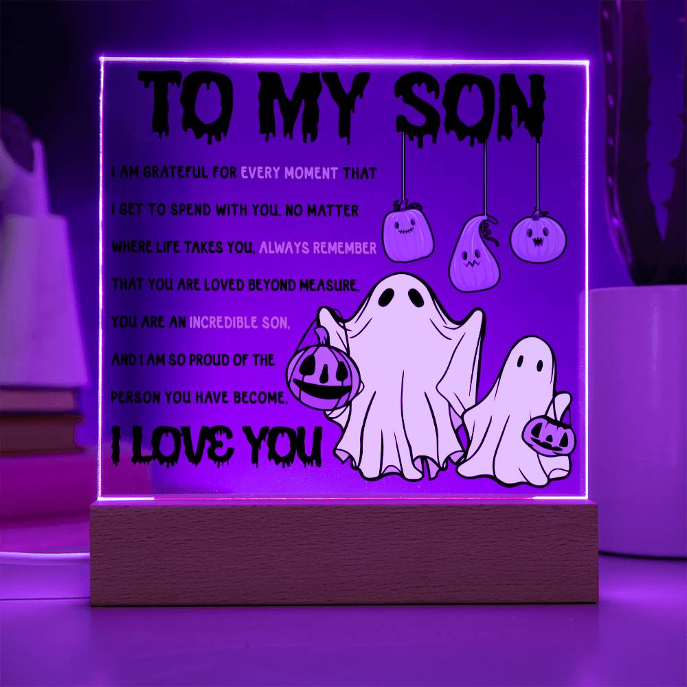 To My Son You Are An Incredible Son | Square Acrylic Plaque - keepsaken
