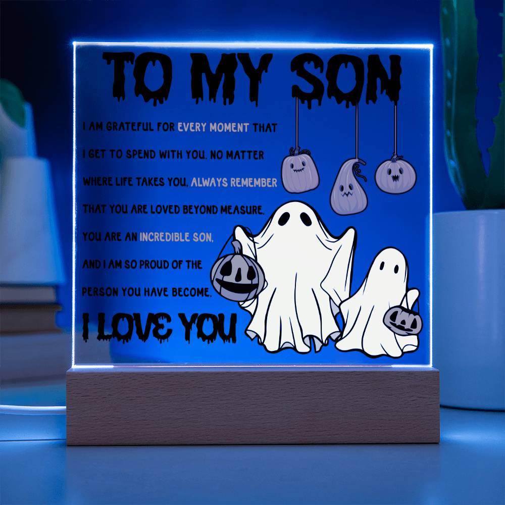 To My Son You Are An Incredible Son | Square Acrylic Plaque - keepsaken