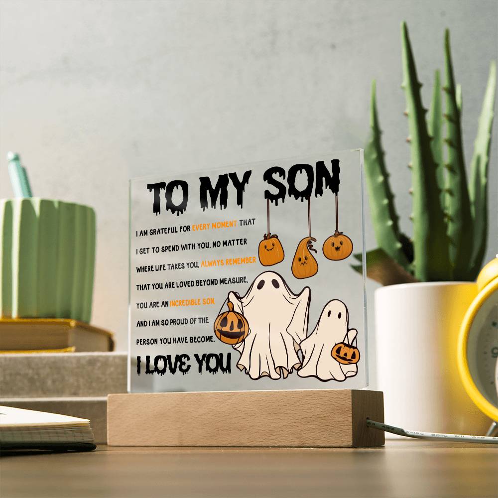 To My Son You Are An Incredible Son | Square Acrylic Plaque - keepsaken