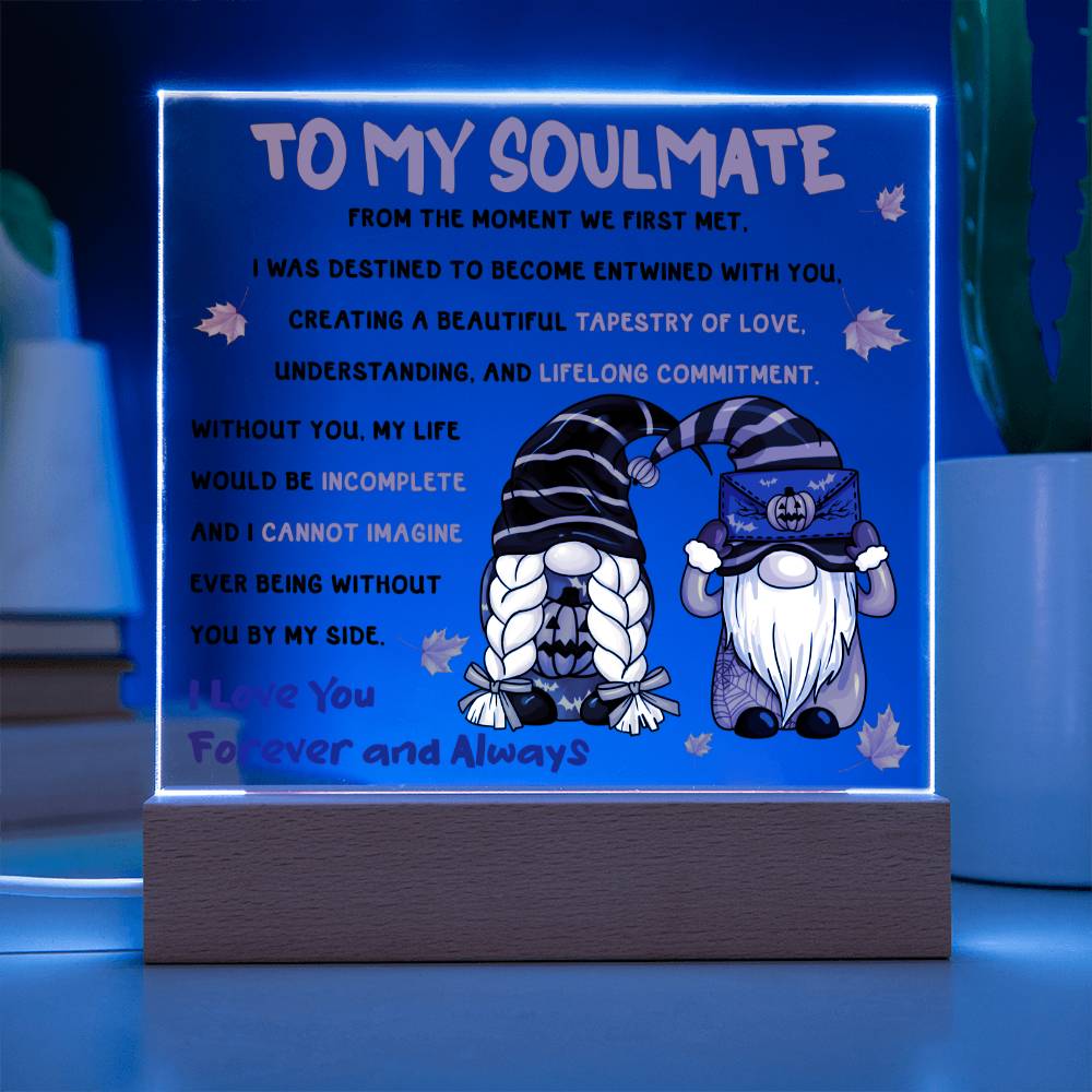 To My Soulmate From The Moment We Met | Square Acrylic Plaque - keepsaken