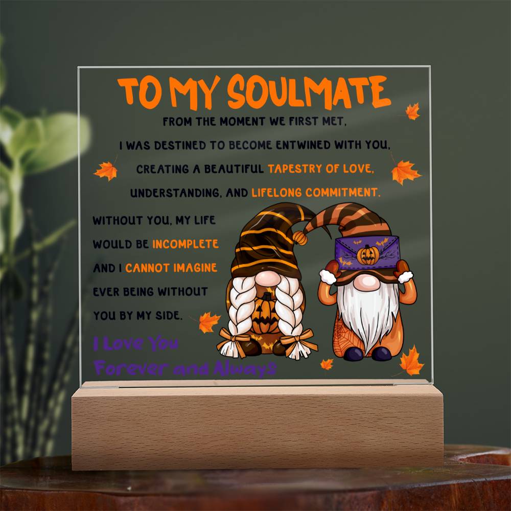 To My Soulmate From The Moment We Met | Square Acrylic Plaque - keepsaken