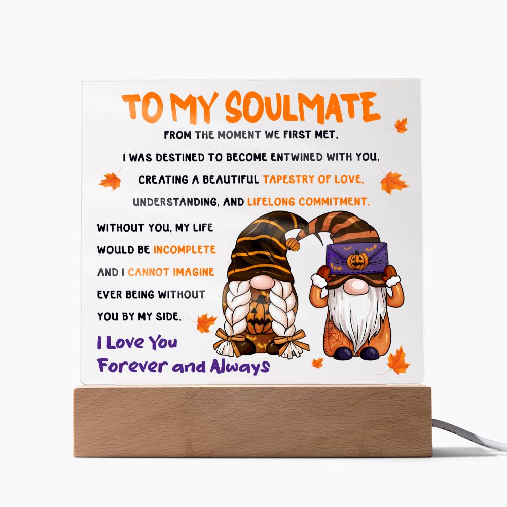 To My Soulmate From The Moment We Met | Square Acrylic Plaque - keepsaken