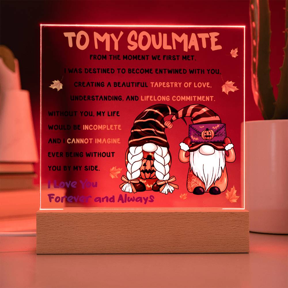 To My Soulmate From The Moment We Met | Square Acrylic Plaque - keepsaken
