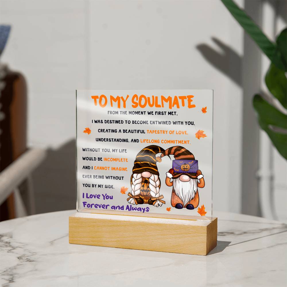To My Soulmate From The Moment We Met | Square Acrylic Plaque - keepsaken