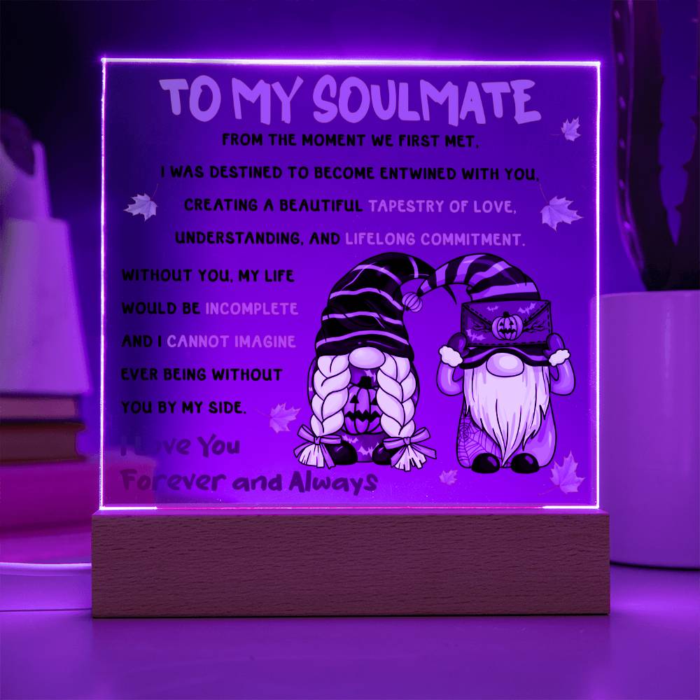 To My Soulmate From The Moment We Met | Square Acrylic Plaque - keepsaken