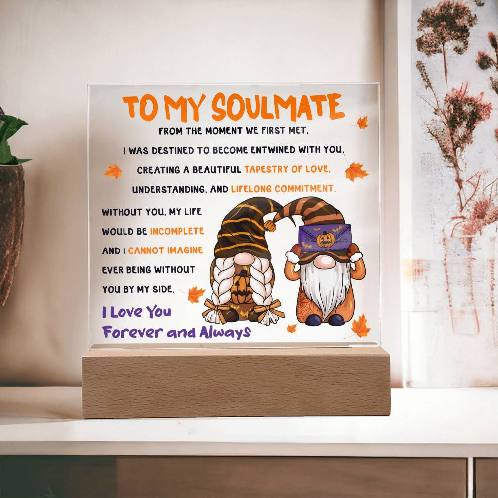 To My Soulmate From The Moment We Met | Square Acrylic Plaque - keepsaken